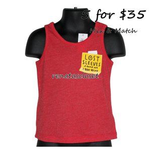 Old Navy Baby's "Lost Sleeves" Graphic Print Tank NWT